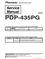 Pioneer PDP-435PG Service Manual preview