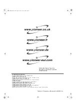 Preview for 236 page of Pioneer PDP-436XDE Operating Instructions Manual