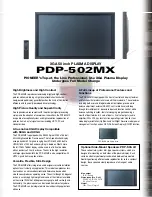 Preview for 5 page of Pioneer PDP 502MX Brochure & Specs