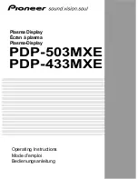 Pioneer PDP-503MXE Operating Instructions Manual preview