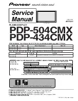 Pioneer PDP-504CMX Service Manual preview