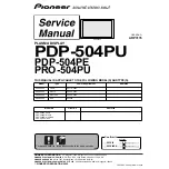 Pioneer PDP-504PE Service Manual предпросмотр