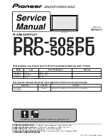 Предварительный просмотр 1 страницы Pioneer PDP-505PE Quick Start Manual