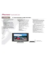 Pioneer PDP-5060HD Specifications preview