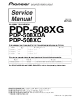 Pioneer PDP-LX508A Service Manual предпросмотр