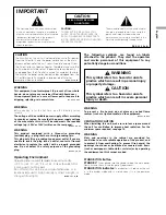 Preview for 3 page of Pioneer PDP-LX508G Operating Instructions Manual