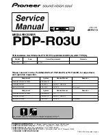 Pioneer PDP-R03U Service Manual preview