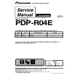 Предварительный просмотр 52 страницы Pioneer PDP-R04E Service Manual