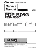 Preview for 1 page of Pioneer PDP-R06C Service Manual