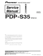 Pioneer PDP-S35 Service Manual preview