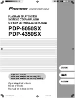 Предварительный просмотр 1 страницы Pioneer PDP4350SX Operating Instructions Manual