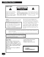 Preview for 2 page of Pioneer PDR-F10 Operating Instructions Manual