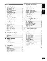 Предварительный просмотр 3 страницы Pioneer PDR-W739 Operating Instructions Manual