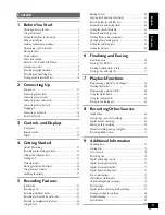 Preview for 3 page of Pioneer PDR-W839 Operating Instructions Manual