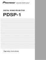 Pioneer PDSP-1 Operating Instructions Manual preview