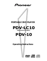 Preview for 1 page of Pioneer PDV-10 Operating Instructions Manual