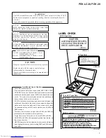 Preview for 3 page of Pioneer PDV-20 Service Manual