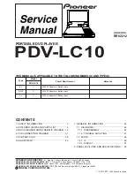 Pioneer PDV-LC10 Service Manual preview