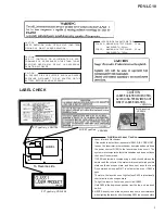 Preview for 3 page of Pioneer PDV-LC10 Service Manual