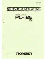 Preview for 2 page of Pioneer PL-12E PV Service Manual