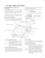 Предварительный просмотр 3 страницы Pioneer PL-200 Service Manual