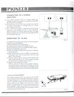 Preview for 8 page of Pioneer PL-41A Operating Instructions Manual