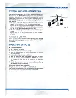 Preview for 9 page of Pioneer PL-50 Operating Instructions Manual