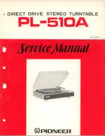 Preview for 1 page of Pioneer PL-510A Service Manual