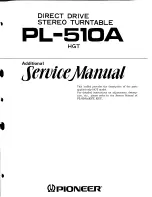 Preview for 33 page of Pioneer PL-510A Service Manual