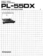 Pioneer PL-55DX Operating Instructions Manual preview