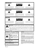 Предварительный просмотр 2 страницы Pioneer PRA-DW11 Operating Instructions Manual