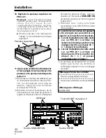 Предварительный просмотр 22 страницы Pioneer PRA-DW11 Operating Instructions Manual