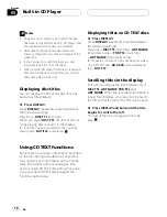 Preview for 18 page of Pioneer Premier DEH-P350 Operation Manual