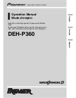 Pioneer Premier DEH-P360 Operation Manual предпросмотр