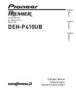 Preview for 1 page of Pioneer Premier DEH-P410UB Operation Manual