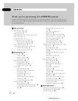 Preview for 2 page of Pioneer Premier DEH-P410UB Operation Manual