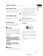 Preview for 5 page of Pioneer Premier DEH-P410UB Operation Manual