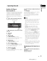 Preview for 15 page of Pioneer Premier DEH-P410UB Operation Manual