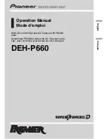 Preview for 1 page of Pioneer Premier DEH-P660 Operation Manual