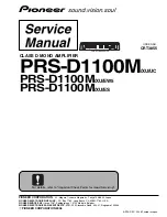 Pioneer Premier PRS-D1100M Service Manual preview