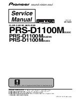 Pioneer Premier PRS-D1100M Service Manual предпросмотр