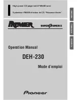 Pioneer Premier Super tuner III DEH-230 Operation Manual preview