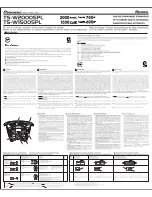 Preview for 1 page of Pioneer Premier TS-W1500SPL Instruction Manual