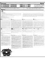 Preview for 1 page of Pioneer PRIEMIER TS-W2502D4 Instruction Manual