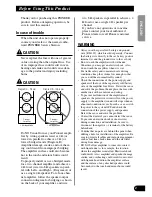 Preview for 3 page of Pioneer PRS-A700 Owner'S Manual