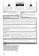 Предварительный просмотр 2 страницы Pioneer PRV-LX1 Operating Instructions Manual