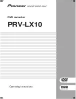 Pioneer PRV-LX10 Operating Instructions Manual preview