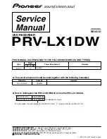 Pioneer PRV-LX1DW Service Manual preview
