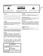 Предварительный просмотр 3 страницы Pioneer PureVision PDP-427XG Operating Instructions Manual