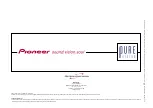 Preview for 23 page of Pioneer PureVision PDP-503HDE Brochure & Specs